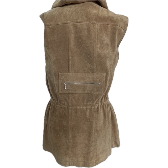 Vintage Danier Leather Suede Hooded Sleeveless Jacket Women’s US XS; UK 8 - 10 - Picture 7 of 12